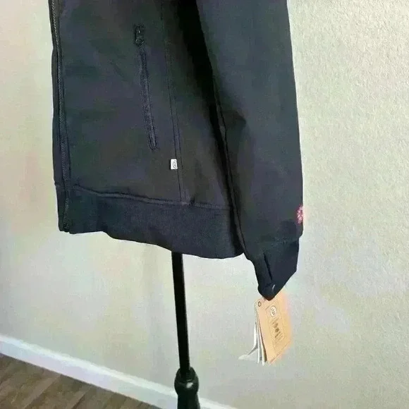CG Habitats Standard Tech Zip Hoodie Jacket Black NWT Women Size Small - Picture 4 of 13